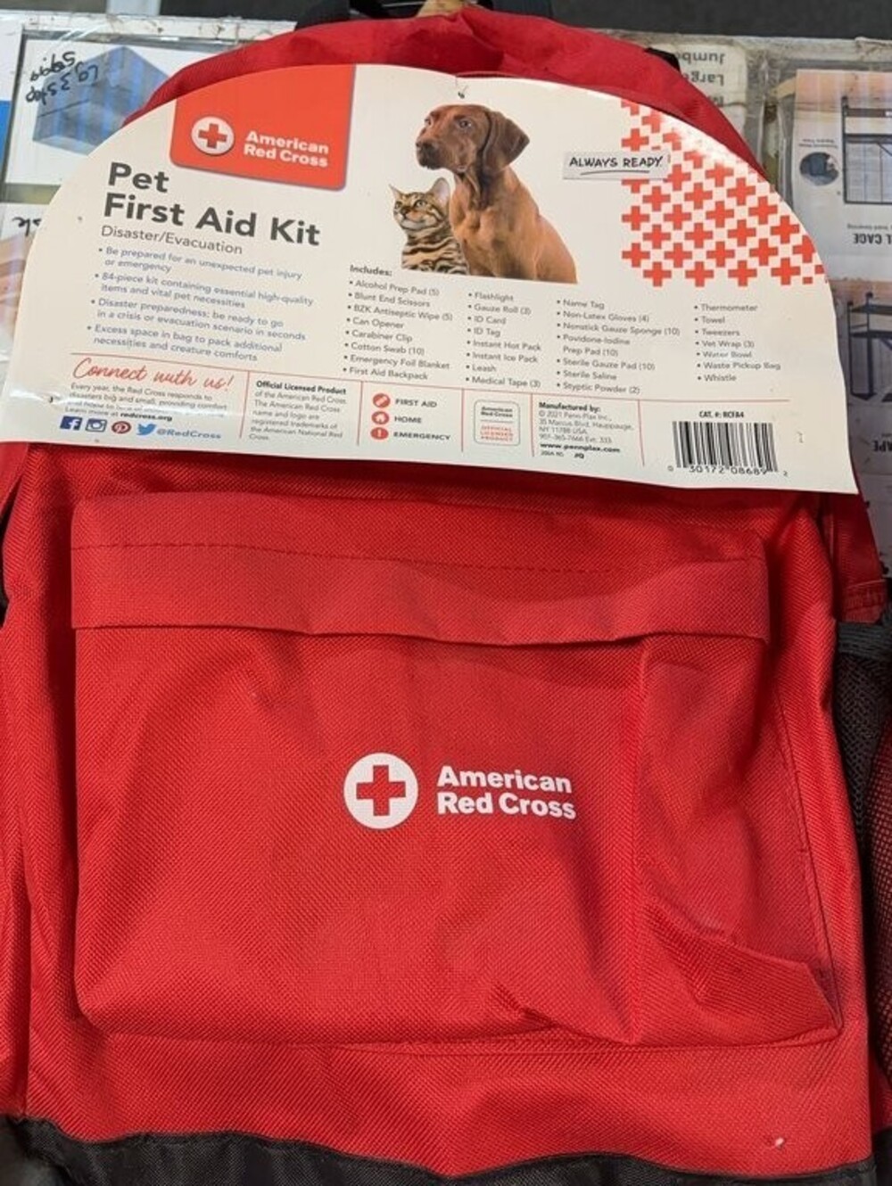 American Red Cross Pet First Aid Kit Backpack